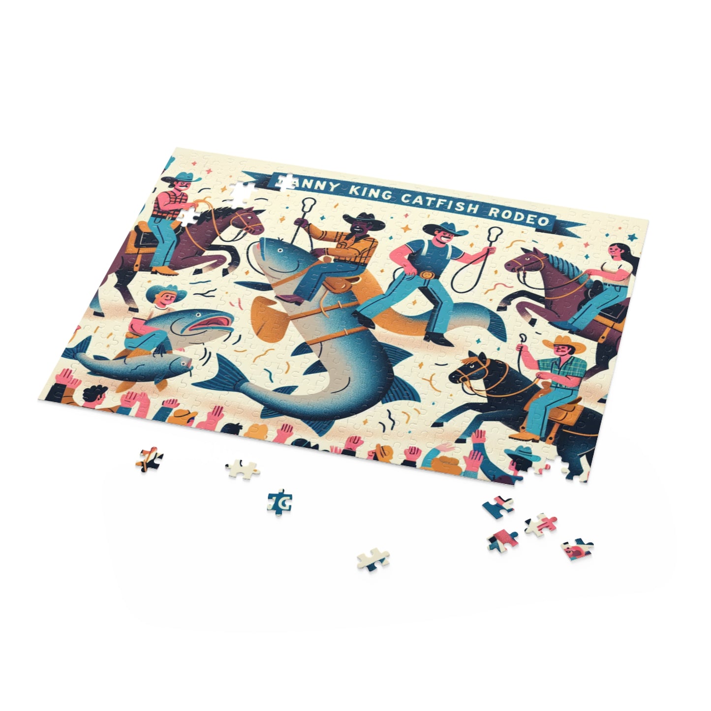 Danny King Catfish Rodeo Puzzle 500 pc