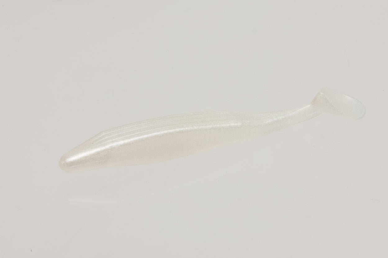 Zoom Swimmin Super Fluke 5in 5/bg Pearl White