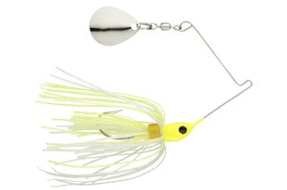 Strike King Micro-King Spinnerbait Chartreuse Head ChartreuseWhite Skirt