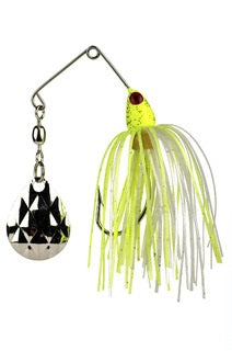 Strike King Mini-King Spinnerbait Chartreuse Head ChartreuseWhite Skirt