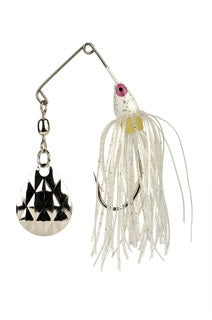 Strike King Mini-King Spinnerbait White Head White Skirt