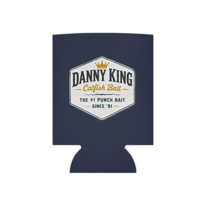 Danny King Catfish Bait Can Cooler — Navy Drink Koozie