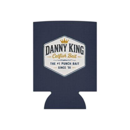 Danny King Catfish Bait Can Cooler — Navy Drink Koozie