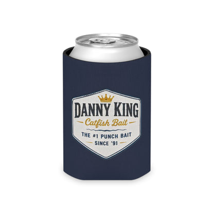 Danny King Catfish Bait Can Cooler — Navy Drink Koozie
