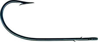 Mustad Sproat Worm Hook Blue 100ct Size 2/0