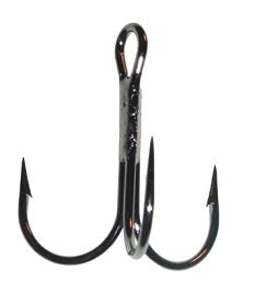 Daiichi Treble Hook Death Trap Round Bend Black Nickle #4 5ct