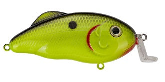 Strike King Hybrid Hunter Jr 1/2oz 3in Chartreuse Black Back