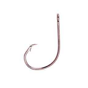 Eagle Claw Circle Bait Black Nickle Hook 6ct Size 5/0