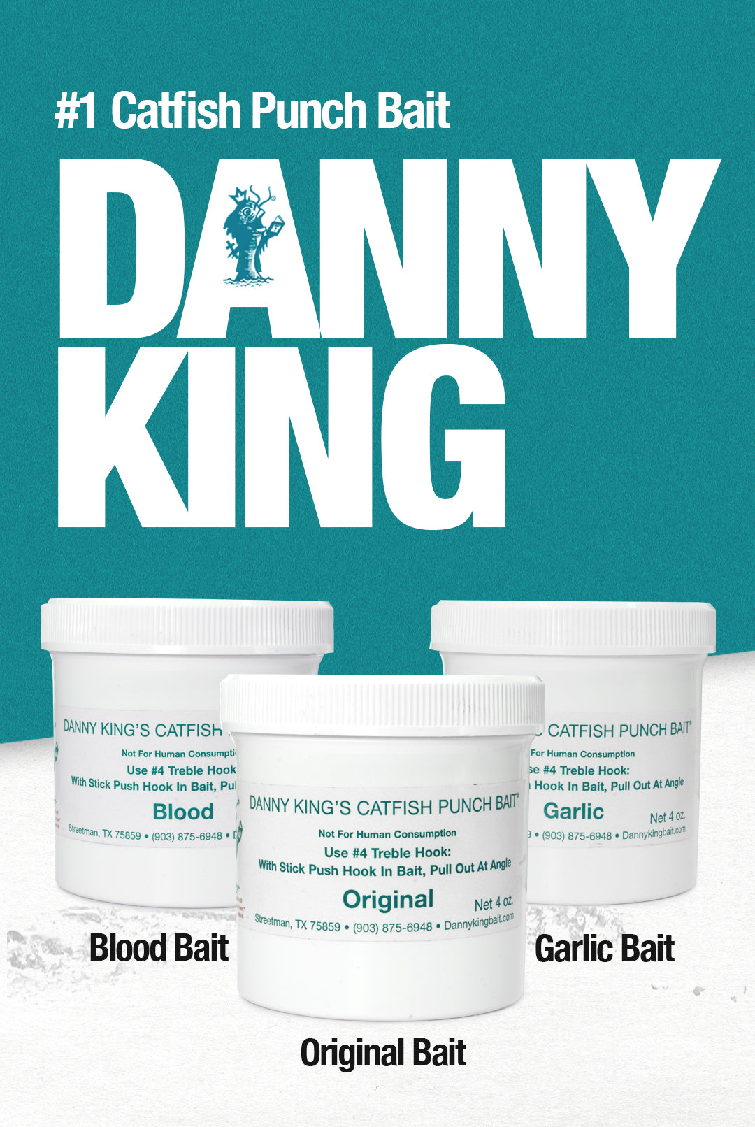 Shop Catfish Punch Bait and Catfish Rods Danny King Bait